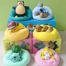 6 Pcs/Set Pokemon Pikachu Bulbasaur Anime Figures Toys Sleep Starry Dream Series picture