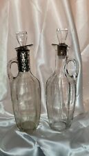 2 Vintage Schenley Decanters Labled Bottle Top Won't Come Off Used picture