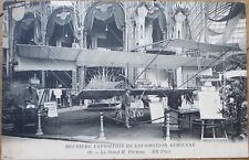French Aviation Exposition 1910 Postcard, Airplane Biplane Farman, Paris picture