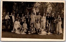 Young Children School Play Performance Angels Ferries RPPC Real Photo Postcard picture
