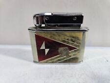 VINTAGE ATC Working CONTINENTAL Enamel & Silver Tone Lighter 1950's   7045/32 picture