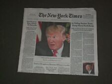 2017 AUGUST 9 NEW YORK TIMES - TRUMP WARNS NO. KOREA - GLEN CAMPBELL DIED picture
