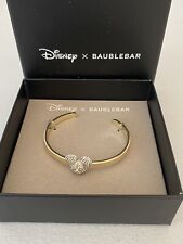 BaubleBar X Disney Brand New Mickey Mouse Gold Tone Clear Crystal Cuff Bracelet picture