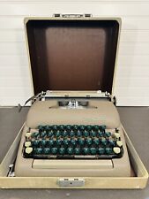 Vintage 1950s Smith-Corona Sterling Portable Typewriter With Case Works great picture