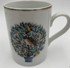 Vtg Avon Partridge In A Pear Tree  Coffee Cup Mug Avon 12 days of Christmas picture