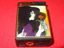 RARE 1970 ANTIQUE LIGHTER ENAMELED LADY ELECTRA # 5  OLD TOWN CHICAGO IL  # 466 picture