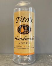 Tito's Handmade Vodka Hard Acrylic Clear Tip Jar 12