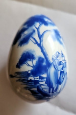 The Franklin Mint Treasury of Eggs Blue and White Porcelain Egg 3