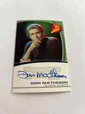 FANTASY WORLDS OF IRWIN ALLEN DON MATHESON AS MARK WILSON AUTOGRAPH CARD hj1 picture