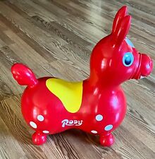 Vintage 1984 Rody LEDRA Plastic RED Bouncing Horse Kettler picture