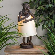 Cute Modest Monkey Sculptural Table Lamp Fun Whimsical Accent Lighted Statue picture