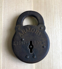 Vintage ARMORY EIGHT LEVER Lock 3 1/2