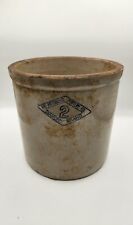 Vintage Pittsburg Pottery Diamond 2 Gallon Stoneware Crock Planter Pot picture