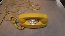 Vintage YELLOW  Western Electric PRINCESS Bell System Telephone rotary picture