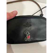 Disney x Coach Leather Mickey Mouse Crossbody- black  picture