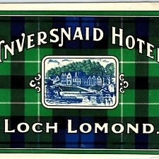 c1930s Loch Lomond, Scotland Luggage Label Inversnaid Hotel Decal 2C picture