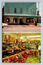Frankfort MI-Michigan, the Corner Store Olsen Sayles Co, Vintage Postcard picture