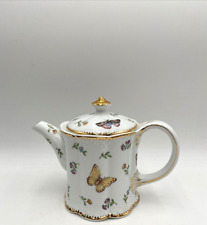 I Godinger & Co. Floral Teapot with Gold trim~Dragonflies~Butterflies~Lady Bugs picture