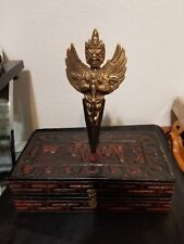 *RARE/HTF* Tibet Garuda Phurba Ritual Display Dagger w/OG Box(EXCELLENT QUALITY) picture