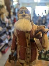 OOAK Rugged Chic large Santa w/ bear and lantern picture