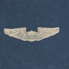 US AIR FORCE VINTAGE PILOT WINGS SILVER TONE PUSH PIN picture