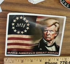 RE-ELECT TRUMP 2024 Decal MAGA PATRIOT 1776 WORLDWIDE 🌐 SHIPPING  picture
