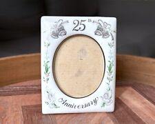 Vintage  Lefton 25th Anniversary w/Bells Standing Picture Frame picture