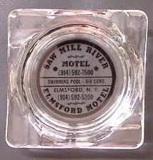 VINTAGE ELMSFORD NY SAW MILL RIVER AND ELMSFORD MOTEL ASHTRAY ADVERTISING PROMO picture