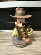 Disney Parks Mickey Mouse Indiana Jones Figure Coin Bank Piggy Bank New picture