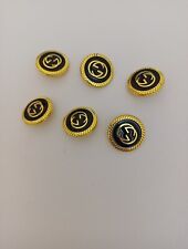 Gucci 6  buttons 20 mm Gold Tone Gg Designer Button  picture