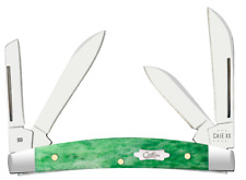 Case XX Knives Small Congress Emerald Green Bone 19945 Stainless Pocket Knife picture