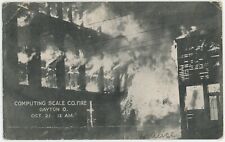 Antique 1909 Postcard - Dayton OH Ohio's Greatest Fire - Computing Scale Co. picture