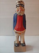 Vintage Carved Wooden Sea Captain Nautical Sailor Old Man Fisherman picture
