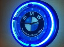 BMW Motorcycle Auto Garage Man Cave Bar Neon Wall Clock Advertising Sign picture