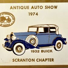 1974 Antique Auto Show Car Meet AACA 1932 Buick Scranton Pennsylvania Plaque picture