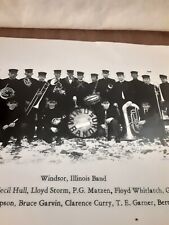Windsor Illinois Band Reproduction Photo Taken From Original Postcard picture