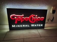 ORIGINAL AUTHENTIC TOPO CHICO PRE-COKE LED BEER BAR SIGN MAN CAVE DECOR LIGHT picture
