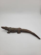 Vintage Japanese Bronze Alligator Sculpture  picture