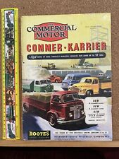 VINTAGE 1956 COMMERCIAL MOTOR MAGAZINE COMMER-KARRIER COVER A+ BRITISH TRUCK ADS picture