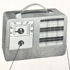 Vintage Original 1954 Emerson Radio 745B Wire Schematic Service Manual picture
