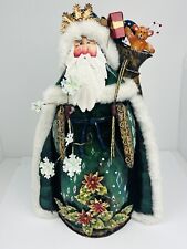 Christmas Table Decor Tin/Metal Santa Claus with Presents 18