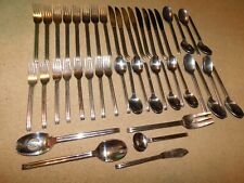 Reed & Barton Stainless Flatware 45pc Lot Set Teaspoons Fork Knives picture