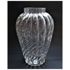 Gorgeous Tiffany & Co 10.5” Flower Vase Oriental Optic Swirl Discontinued picture