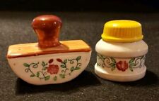 50s Vintage Ink Jar And Ink Blotter Salt And Pepper Shaker Set Japan picture