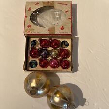 Vintage Christmas Tree Balls Shiny Brite & West Germany Mini & 2.5
