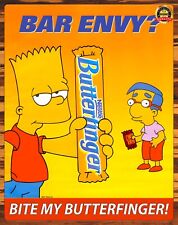 Butterfinger - Bar Envy? - Bart - Bite My Butterfinger - Metal Sign 11 x 14 picture