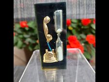 Vintage Lucite Gold Tone Rotary Phone Hour Glass Telephone Timer for Teenagers picture