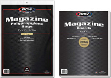 BCW Thick Magazine Bags and Backing Boards - 100 Ct picture