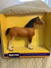 BREYER MOLDING CO USA Vintage CLYDESDALE Mare Horse, Chestnut Brown In Box picture