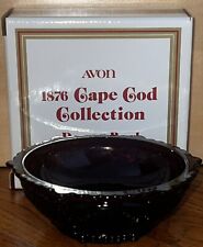 New Vintage Avon 1876 Cape Cod Ruby Red Dessert Bowl In Original Box picture